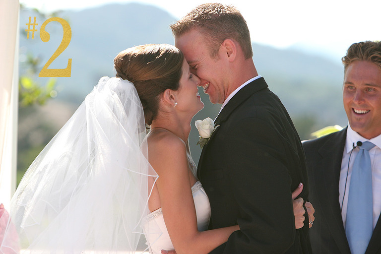 Colleen Sanders Photography talks about her first kiss as husband and wife - special moment on the blog today.