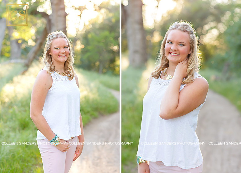 Folsom senior from Vista del Lago High School in Fosom, in fields with oak trees, floral crowns, photographed by El Dorado Hills senior photographer Colleen Sanders Photography.